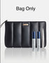 Black Vegan Leather Signature Cosmetic Bag