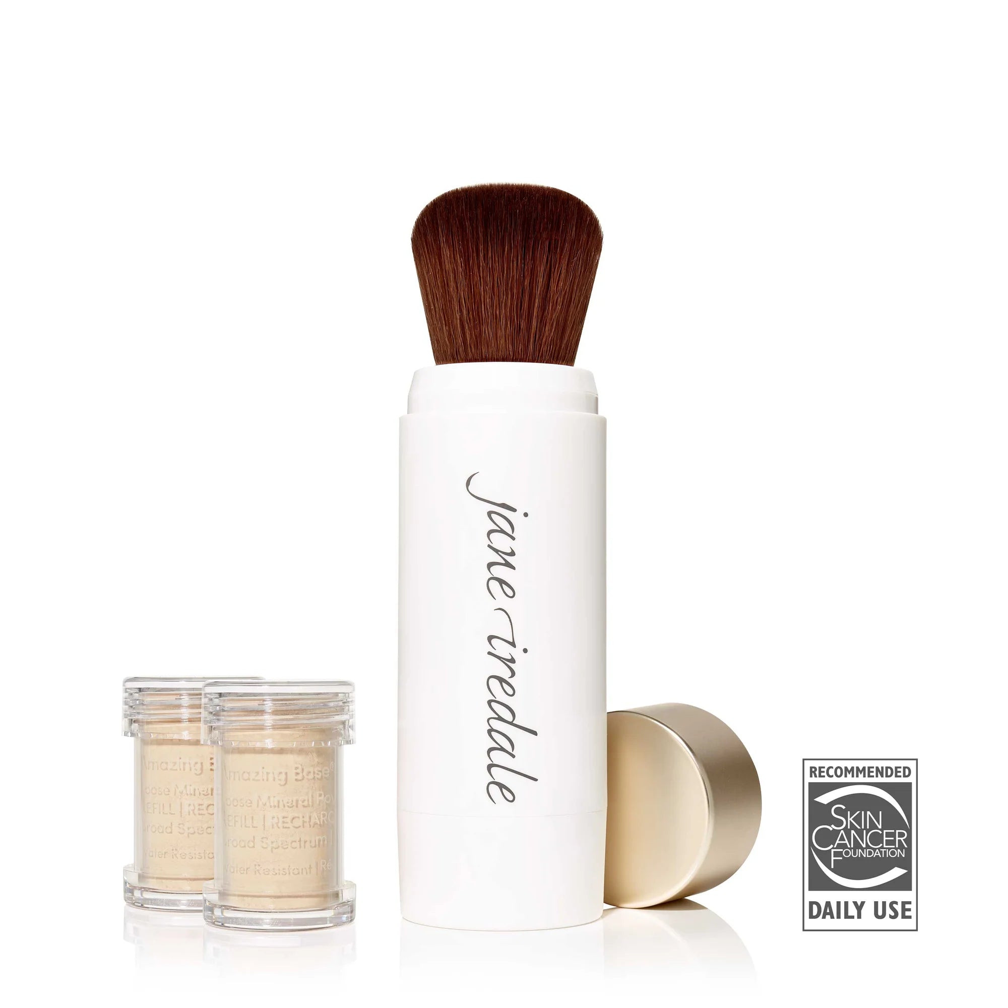 Jane Iredale | Amazing Base REFILL Brush PLUS (2) Refills Light Beige