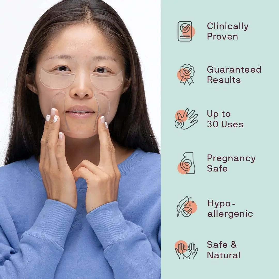 Dermaclara | Eyes & Mouth Occlusion Patches face Application