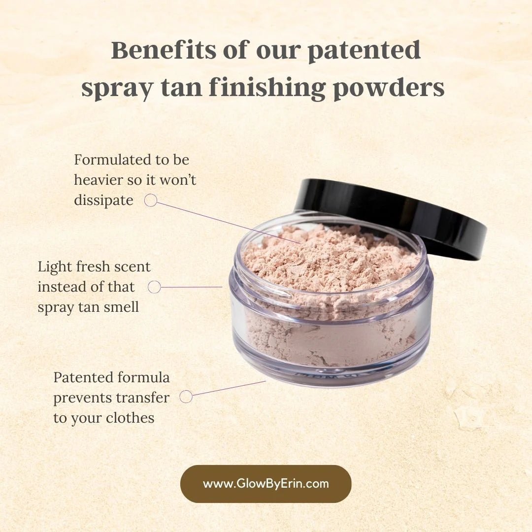 Glow By Erin finishing powder with Aura Brush Benfits
