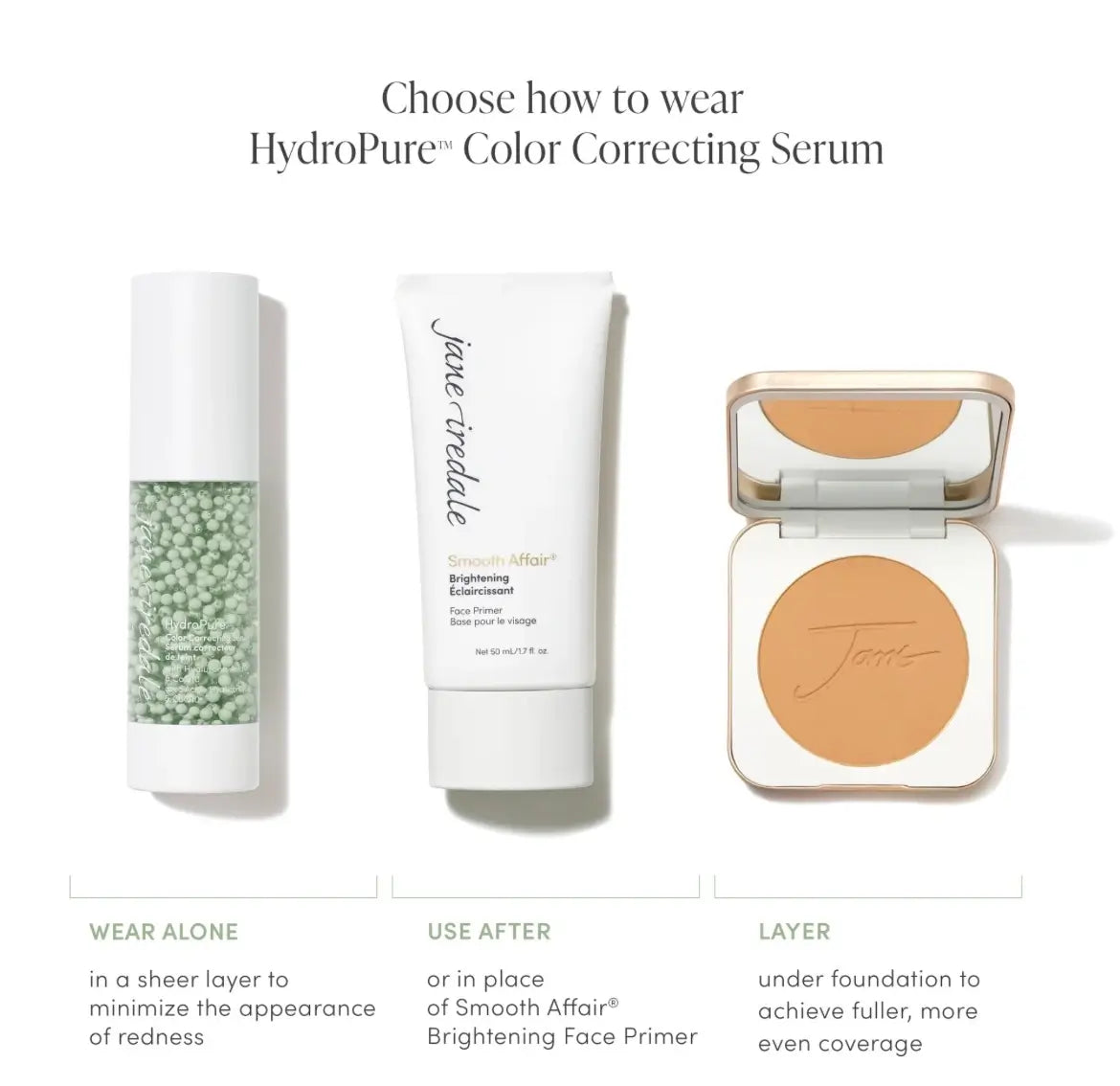Jane Iredale HydroPure™ Color Correcting Serum with Hyaluronic Acid & CoQ10
