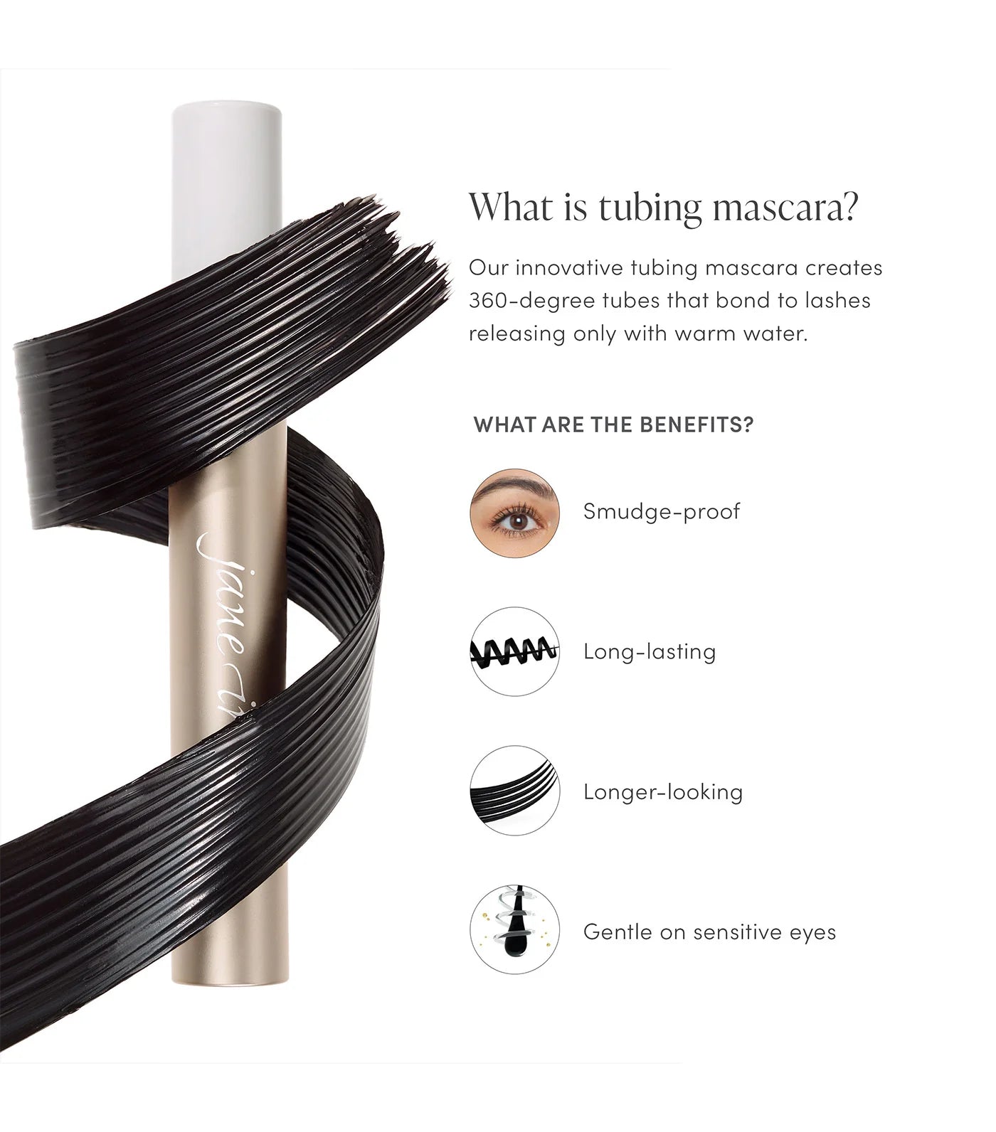 Jane Iredale | Lash Fixation Length & Definition Tubing Mascara