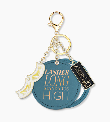 Mirror Bag Charm & Keychain Denim Blue