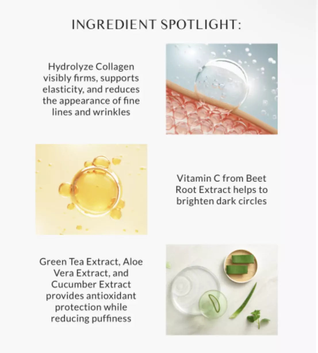 Xtreme Lashes | Lint-Free Hydrating Under Eye Gel Patches Ingredients