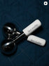 Professional stainless steel cryo globes for facial massage and lymphatic drainage.