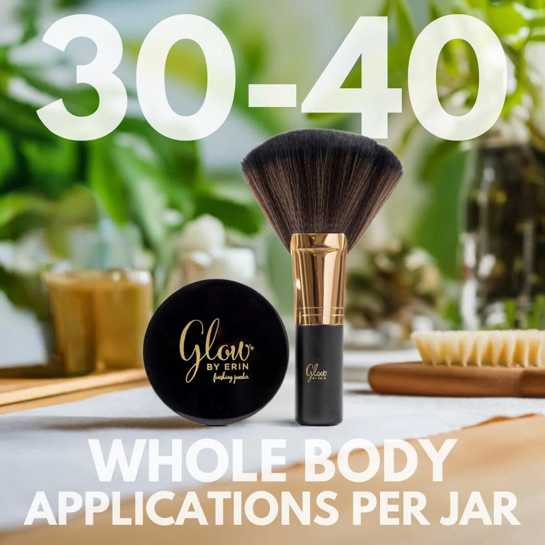 Glow By Erin full body finishing powder with Aura Brush