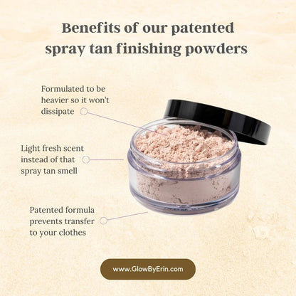 Glow By Erin finishing powder with Aura Brush Benfits