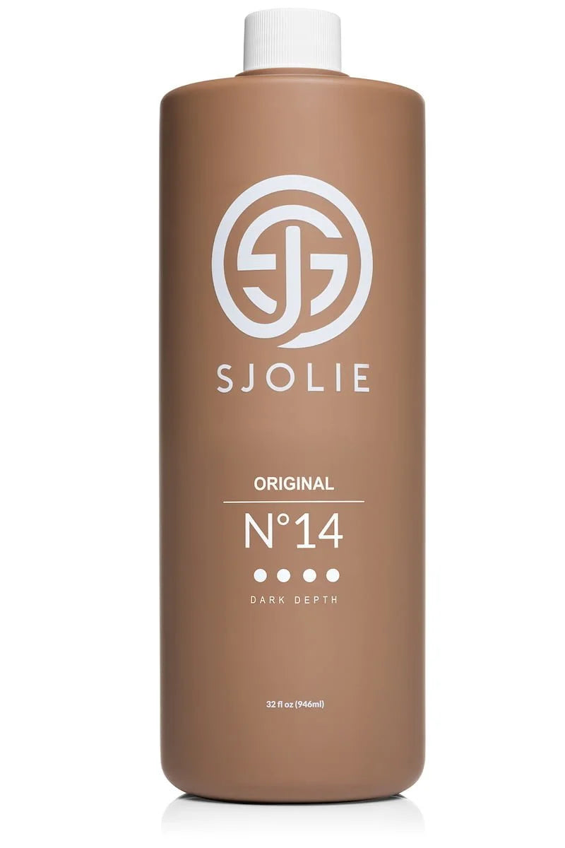 Sjolie Original No.14 Dark Depth professional spray tan solution.