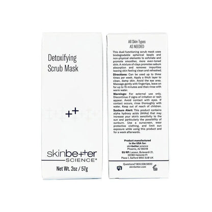 SkinBetter Science Detoxifying Scrub Mask Box