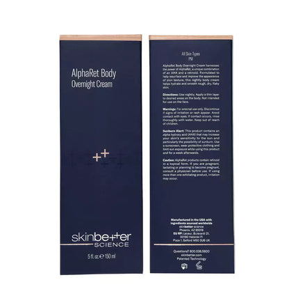 Skinbetter Science | AlphaRet Body Overnight Cream 50ml Box