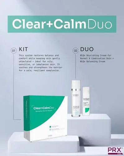 WiQo Clear+Calm Duo with nourishing and balancing creams