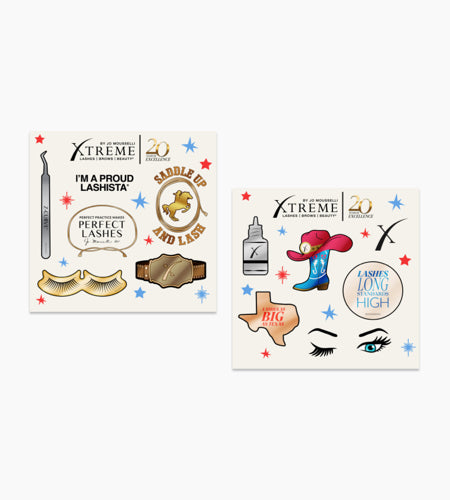 Xtreme Lashes 20-Year Anniversary Big Lashes &amp; Big Dreams Sticker Set.