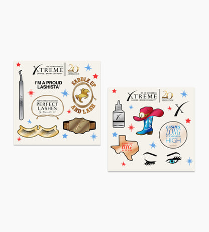 Xtreme Lashes 20-Year Anniversary Big Lashes &amp; Big Dreams Sticker Set.