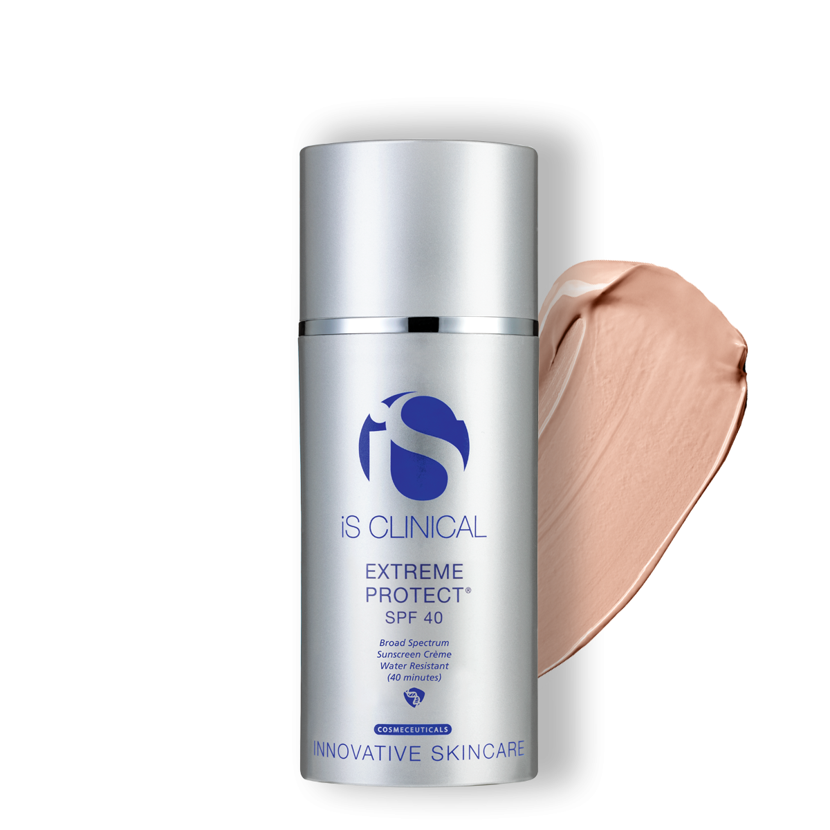 iS Clinical Extreme Protect SPF 40 - best known for being an RESTORATIVE, ALL-PHYSICAL SUNSCREEN with ULTIMATE PROTECTION. Shown in beige.