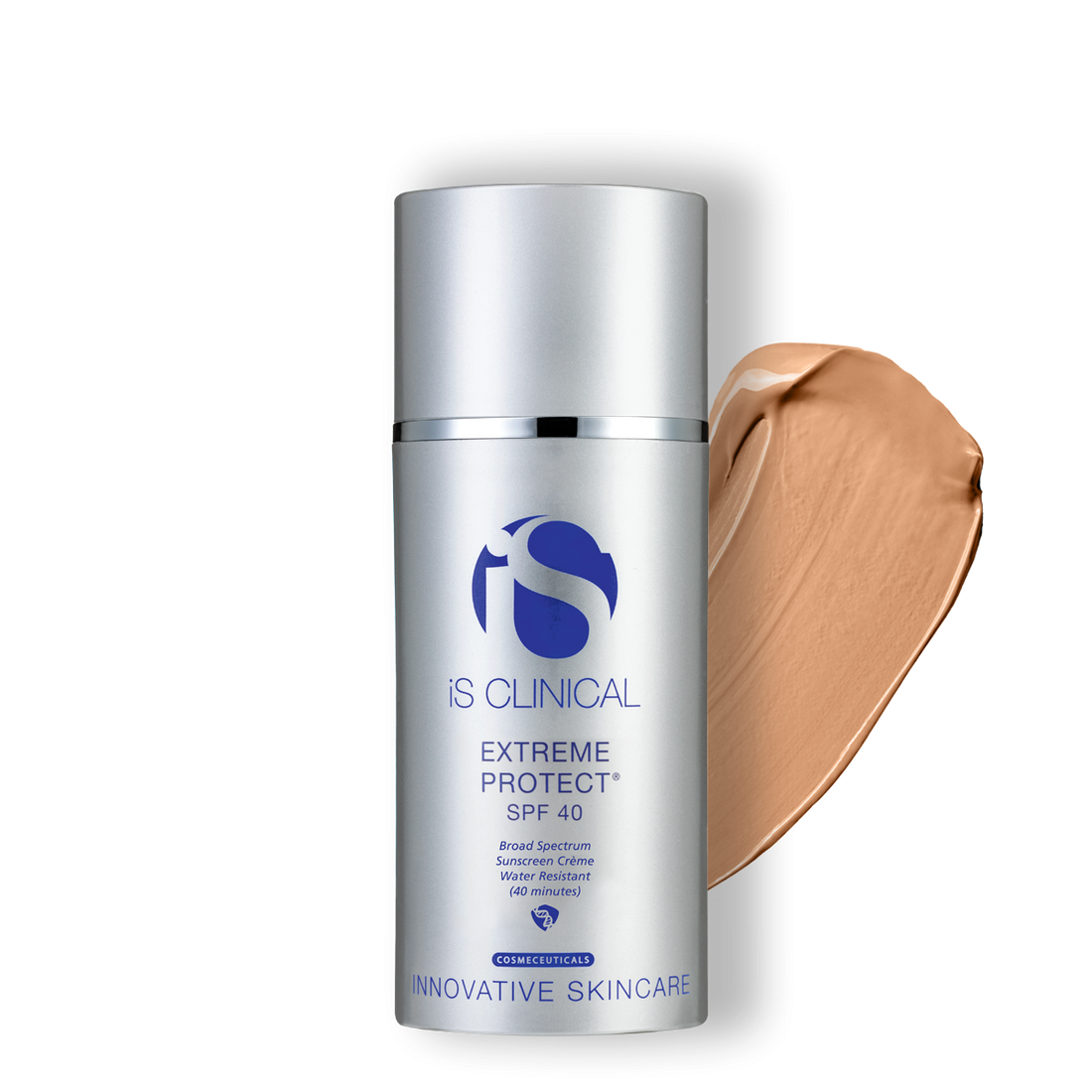 iS Clinical Extreme Protect SPF 40 - best known for being an RESTORATIVE, ALL-PHYSICAL SUNSCREEN with ULTIMATE PROTECTION. Shown in bronze.